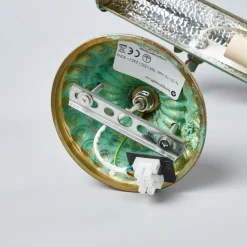 Lindby gallerilampe Beno, 25 cm, metal, E14 grøn spænding