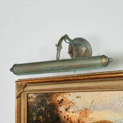 Lindby gallerilampe Kalea, 46 cm, 2 lyskilder, verdigris, E14