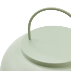Lindby genopladelig bordlampe Yvette, grøn, IP44, touchdæmper
