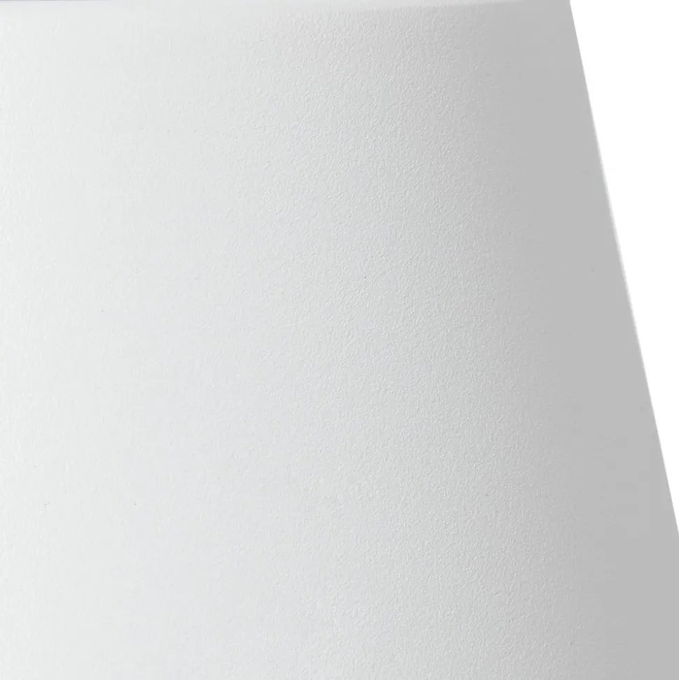 Lindby genopladelig LED-bordlampe Janea CUBE, hvid, metal