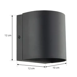Lindby Gladis udendørs LED-væglampe