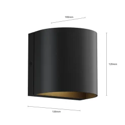 Lindby Gladis udendørs LED-væglampe