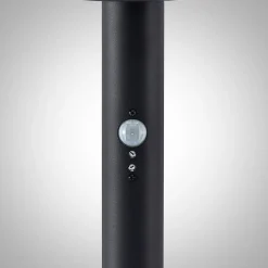 Lindby Gregory LED-vejlampe, 76 cm, sensor, mørkegrå, IP44