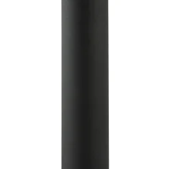Lindby gulvlampe Braccio, grå/sort, glas, 5 lyskilder, 204,5 cm