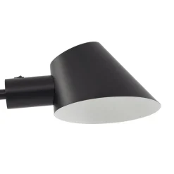 Lindby gulvlampe Corali, sort, metal, højde 176,5 cm