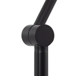 Lindby gulvlampe Corali, sort, metal, højde 176,5 cm