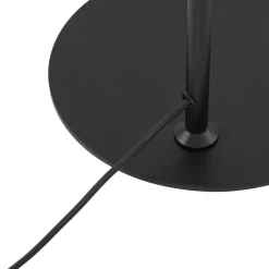 Lindby gulvlampe Corali, sort, metal, højde 176,5 cm