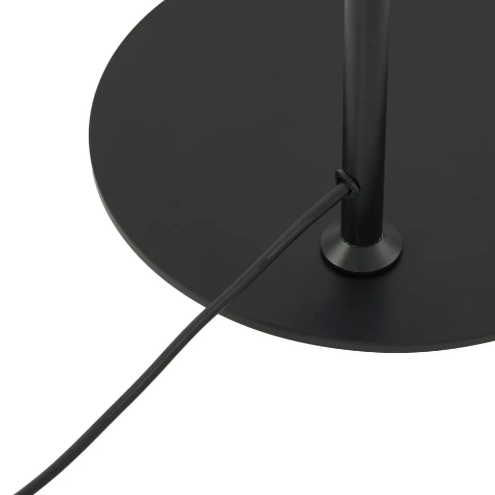 Lindby gulvlampe Corali, sort, metal, højde 176,5 cm