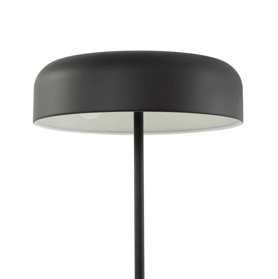 Lindby gulvlampe Edion, sort, metal