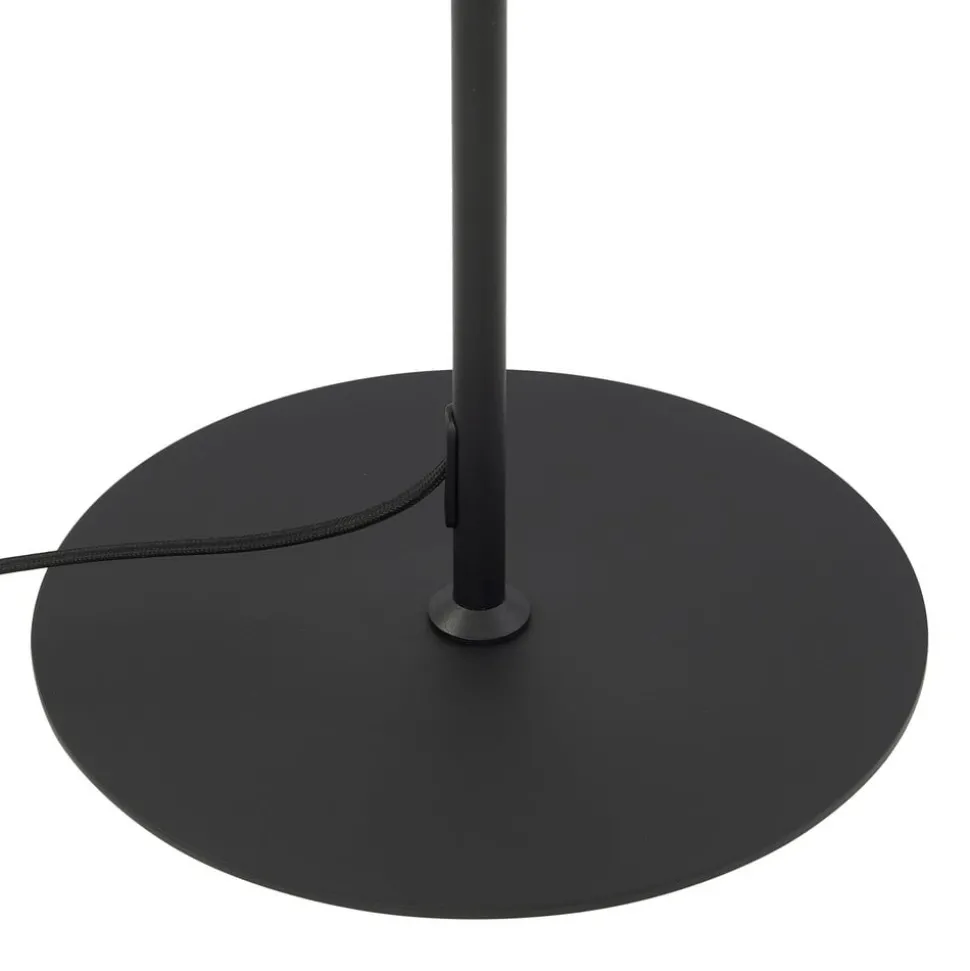 Lindby gulvlampe Edion, sort, metal