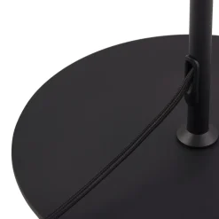 Lindby gulvlampe Edion, sort, metal