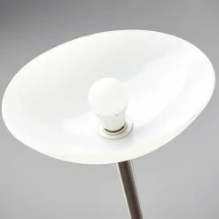 Lindby gulvlampe Elaina, 180 cm, nikkelfarvet, læselampe