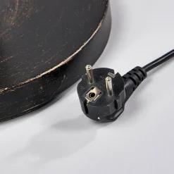 Lindby gulvlampe Elaina, læselampe, rustfarvet, 180 cm, E27