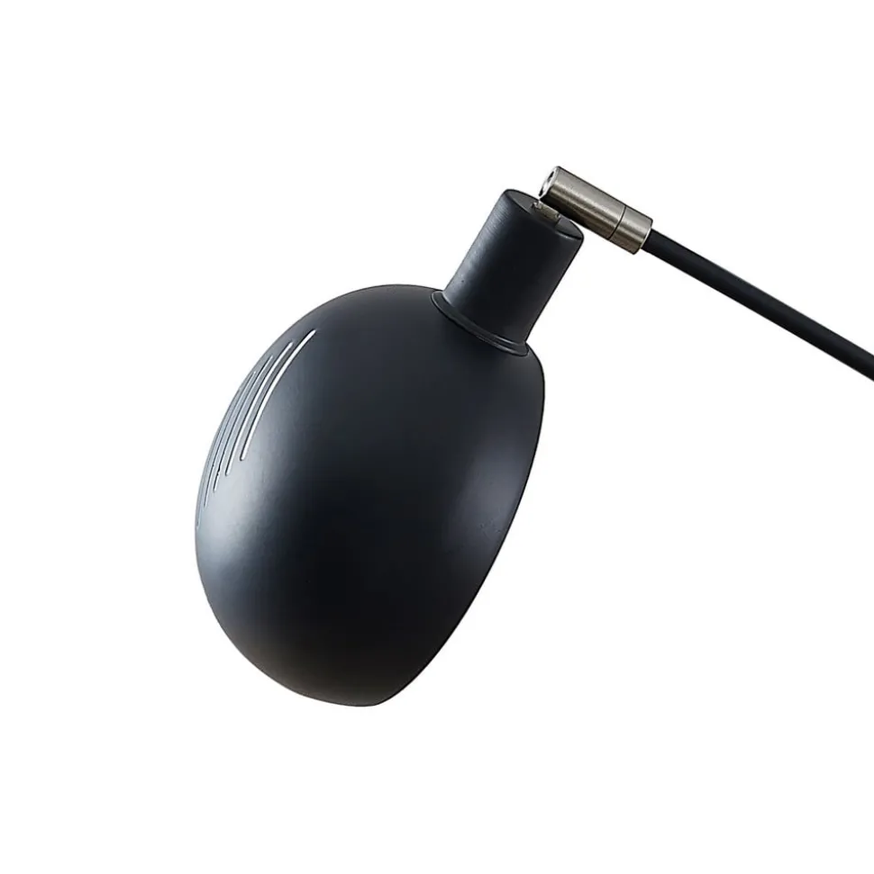 Lindby gulvlampe Jewa, sort, metal, 5 lyskilder, E14