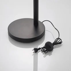 Lindby gulvlampe Jewa, sort, metal, 5 lyskilder, E14