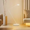 Lindby gulvlampe Jyla, hvid, 4000K, GX53, jern