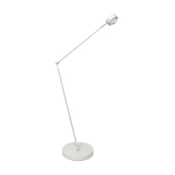 Lindby gulvlampe Jyla, hvid, linse, 4200K, GX53, jern