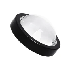 Lindby gulvlampe Jyla, sort, linse, 3000K, GX53, jern