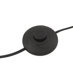 Lindby gulvlampe Kaida, sort, metal