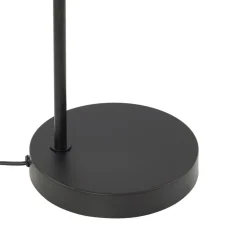Lindby gulvlampe Kaida, sort, metal