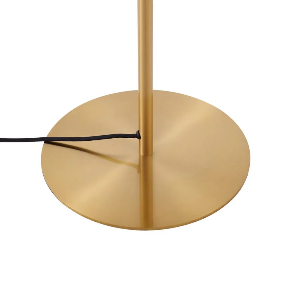 Lindby Gulvlampe Lelia, rav, glas, metal, 150 cm