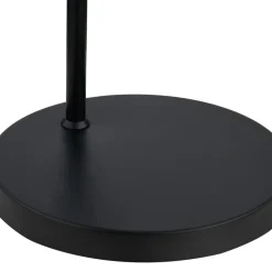 Lindby gulvlampe Nimbora, 150 cm, sort, glas, metal