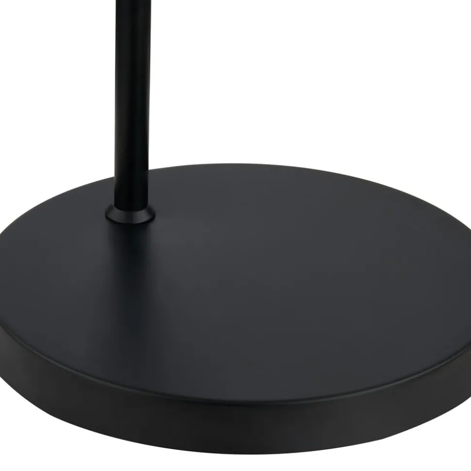 Lindby gulvlampe Nimbora, 150 cm, sort, glas, metal