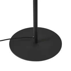 Lindby gulvlampe Orbelia, sort, 5 lyskilder, glas
