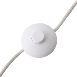 Lindby gulvlampe Ovelia, beige, metal, E27
