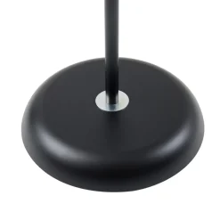 Lindby gulvlampe Tebbi, sort, metal, højde 150 cm
