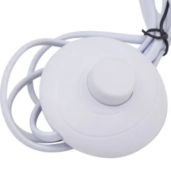 Lindby Gulvlampe Tonka, beige, metal/marmor, 180 cm, E27
