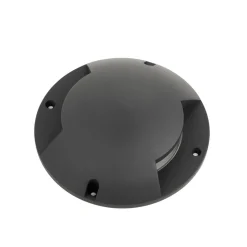 Lindby gulv-spotlight med LED Cormac, 2 lyskilder, Ø 21 cm, IP67
