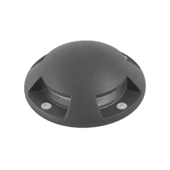Lindby gulv-spotlight med LED Huban, 15 cm, 4 lyskilder, antracit