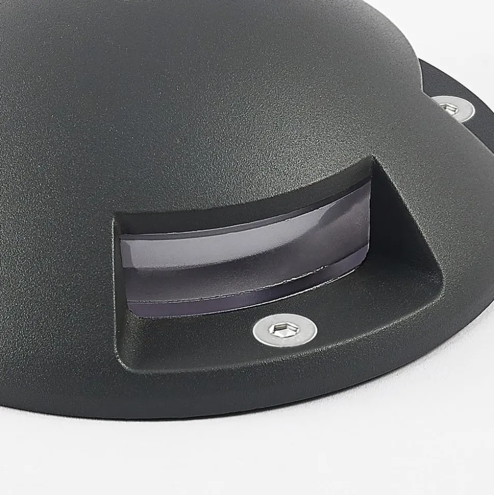 Lindby gulv-spotlight med LED Huban, 15 cm, 4 lyskilder, antracit