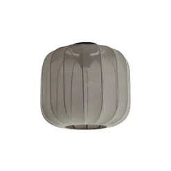 Lindby Helin loftlampe, grå, stof, Ø 35 cm