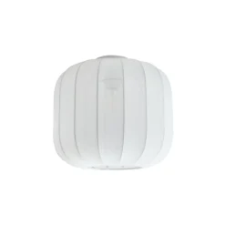 Lindby Helin loftlampe, hvid, stof, Ø 35 cm