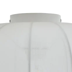 Lindby Helin loftlampe, hvid, stof, Ø 35 cm