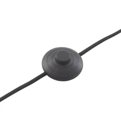 Lindby Herry gulvlampe, sort, træ, trefod, 153 cm