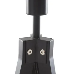 Lindby Herry gulvlampe, sort, træ, trefod, 153 cm