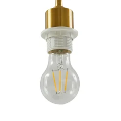 Lindby Hillary bordlampe, sort/guld, marmor, 49 cm