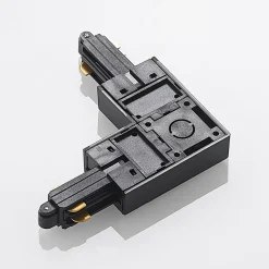 Lindby-hjørnestik Linaro, sort, 1-faset system