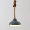Lindby hængelampe Chaby, Ø 29 cm, 1 lyskilde, metal, reb