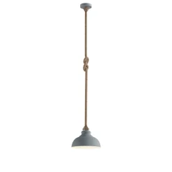 Lindby hængelampe Chaby, Ø 29 cm, 1 lyskilde, metal, reb