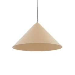 Lindby hængelampe Clarine, beige, Ø 50 cm, metal