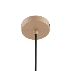 Lindby hængelampe Clarine, beige, Ø 50 cm, metal