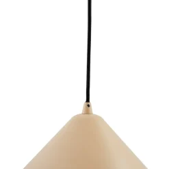 Lindby hængelampe Clarine, beige, Ø 50 cm, metal