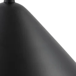 Lindby hængelampe Clarine, sort/hvid, Ø 32 cm, metal