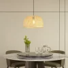 Lindby hængelampe Dabila, bambus, Ø 45 cm, E27