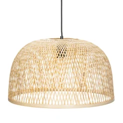 Lindby hængelampe Dabila, bambus, Ø 45 cm, E27