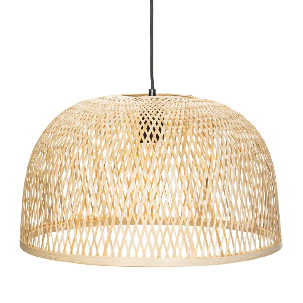 Lindby hængelampe Dabila, bambus, Ø 45 cm, E27